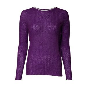PINK MEMORIES Violet Knitted Long Sleeves Round Neck Women's Sweater (Pre-Owned)